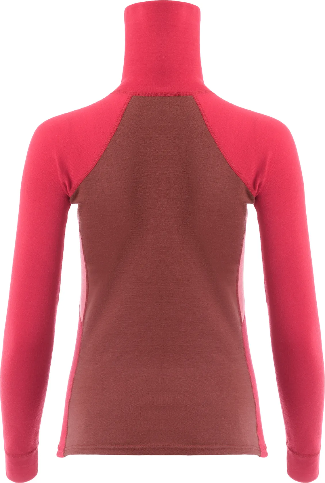 Aclima Women&#x27;s WarmWool Polo Jester Red/Spiced Apple/Spiced Coral | Buy Aclima Women&#x27;s WarmWool Polo Jester Red/Spiced Apple/Spiced Coral here | Outnorth