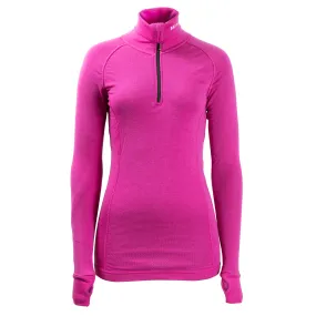 Brynje Women&#x27;s Arctic Zip Polo Cerise | Buy Brynje Women&#x27;s Arctic Zip Polo Cerise here | Outnorth