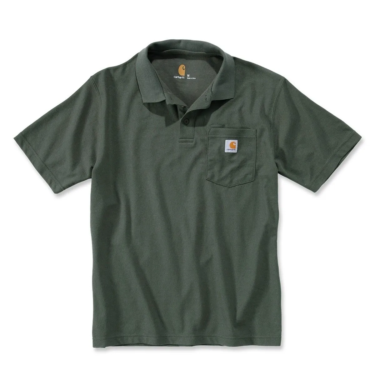 Carhartt&#x20;K570&#x20;Contractor&#x27;s&#x20;Work&#x20;Pocket&#x20;Polo&#x20;-&#x20;Navy