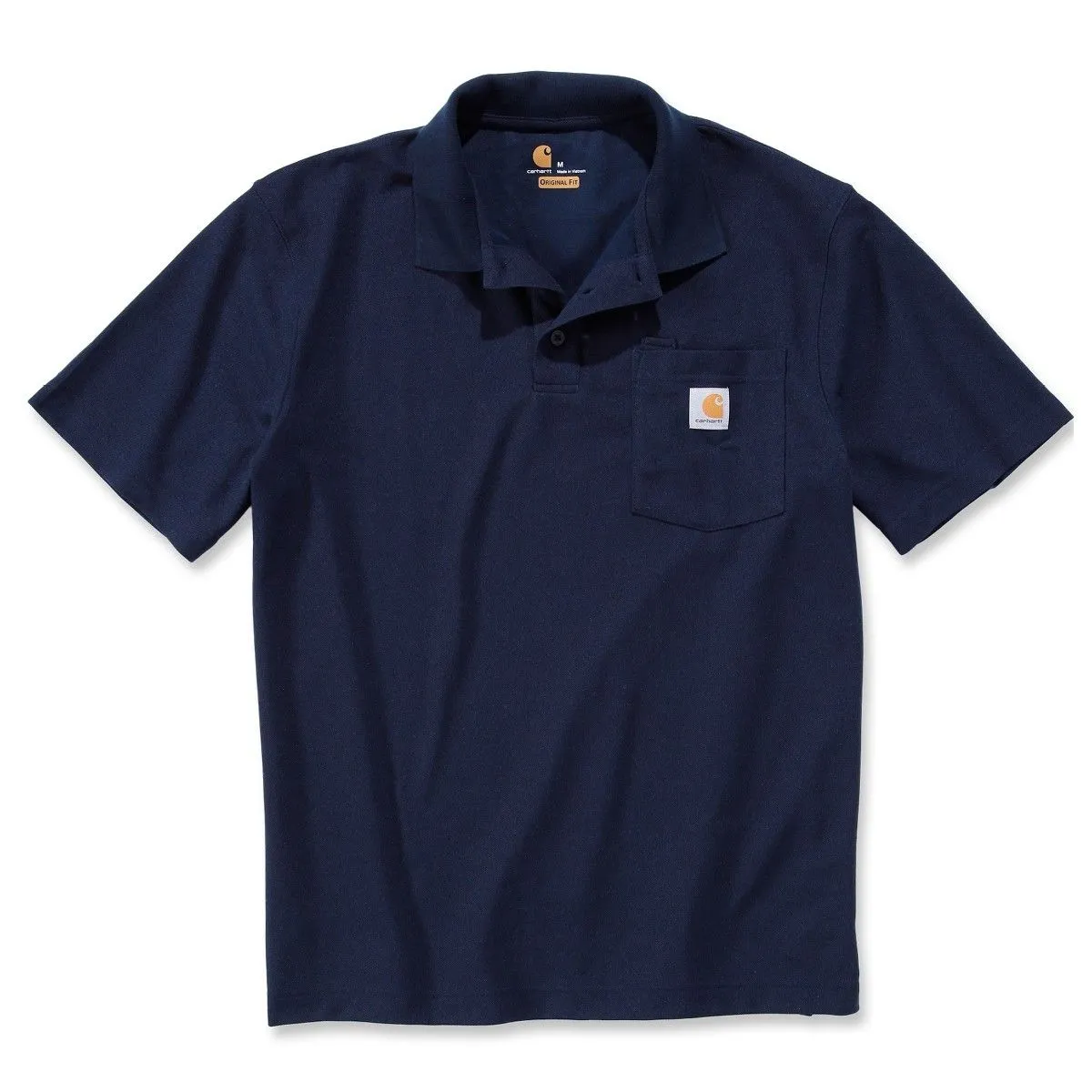 Carhartt&#x20;K570&#x20;Contractor&#x27;s&#x20;Work&#x20;Pocket&#x20;Polo&#x20;-&#x20;Navy