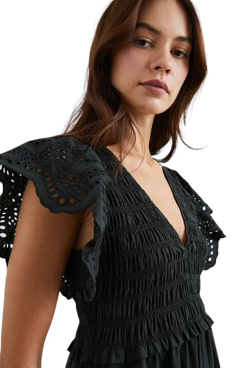Clementine Dress - Black Eyelet