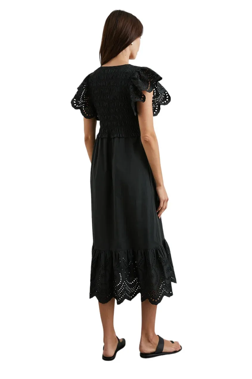 Clementine Dress - Black Eyelet