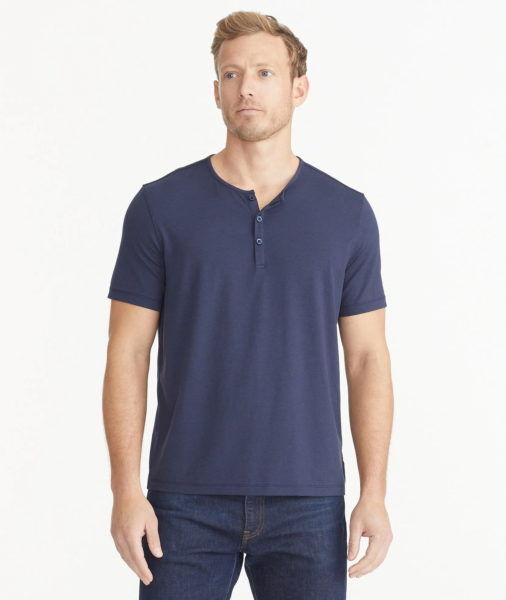 EcoSoft Short-Sleeve Henley