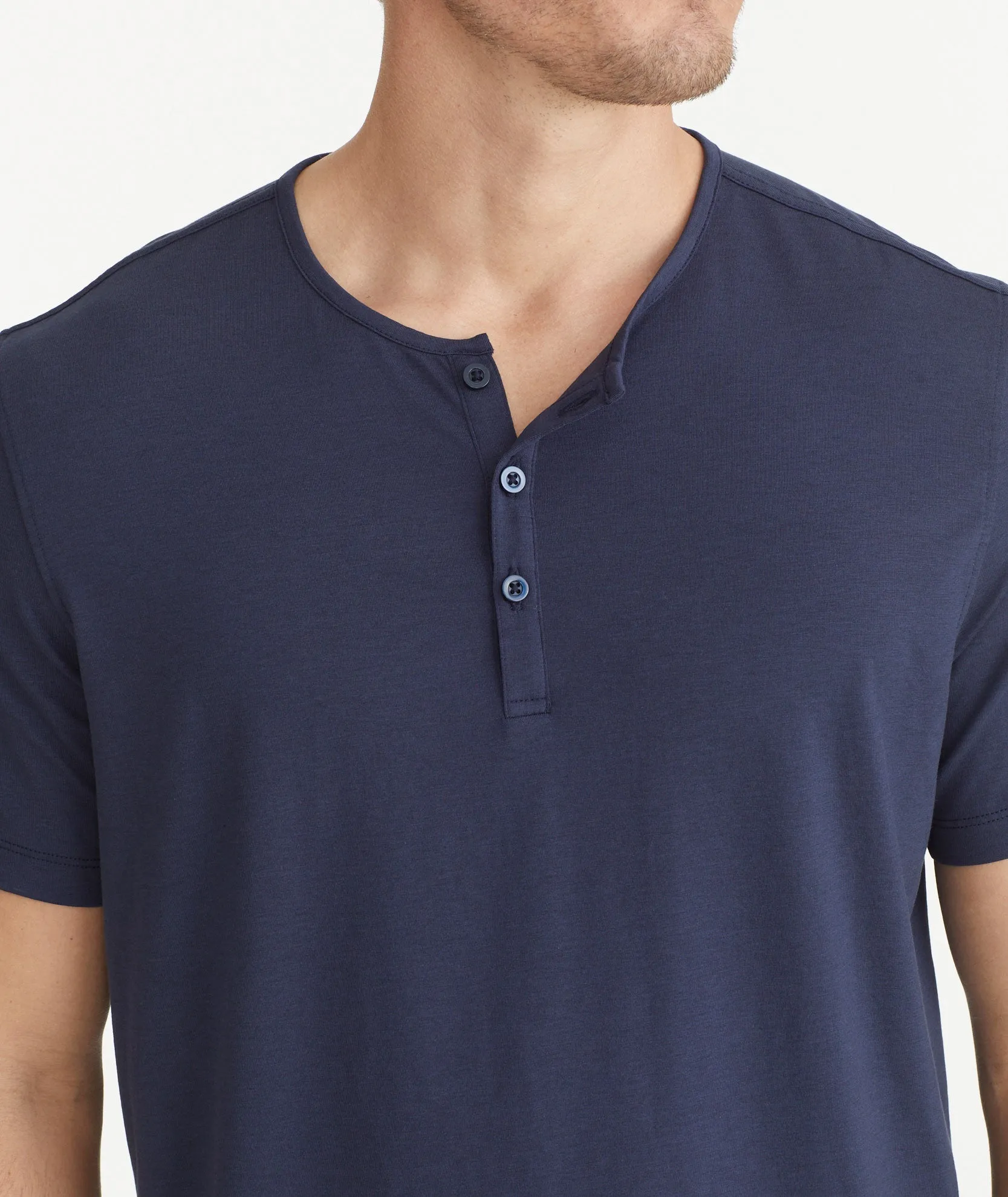 EcoSoft Short-Sleeve Henley