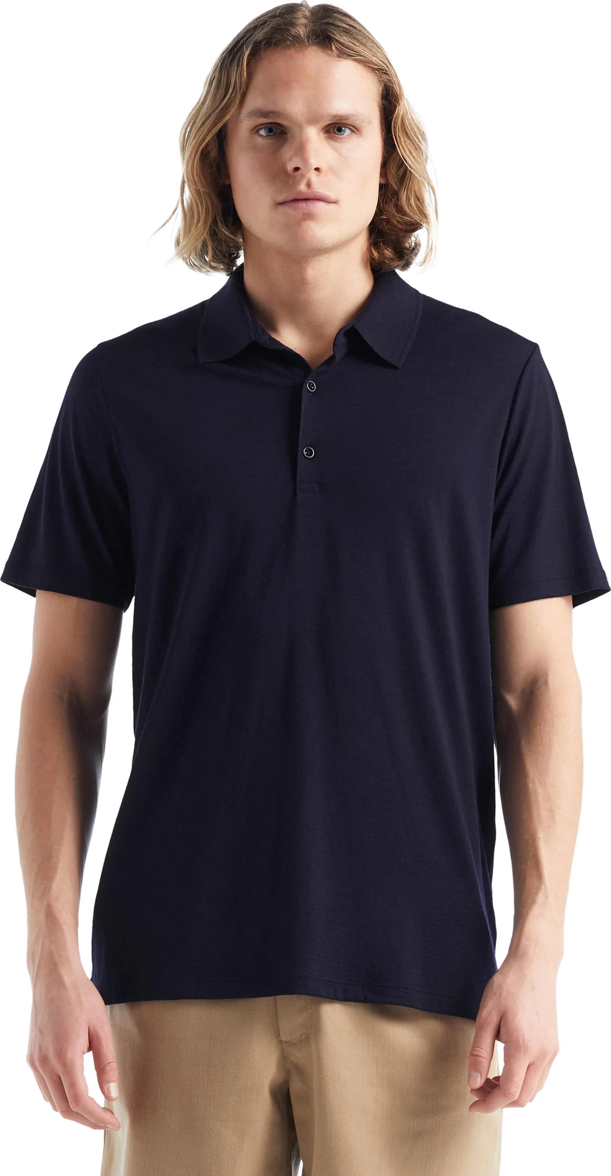 Icebreaker Men&#x27;s Tech Lite II Shorty Sleeved Polo Midnight Navy | Buy Icebreaker Men&#x27;s Tech Lite II Shorty Sleeved Polo Midnight Navy here | Outnorth