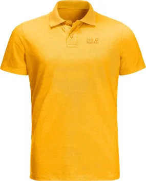 Jack Wolfskin Men&#x27;s Pique Polo Burly Yellow Xt | Buy Jack Wolfskin Men&#x27;s Pique Polo Burly Yellow Xt here | Outnorth