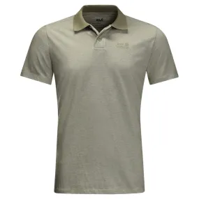 Jack Wolfskin Men&#x27;s Pique Polo Khaki | Buy Jack Wolfskin Men&#x27;s Pique Polo Khaki here | Outnorth