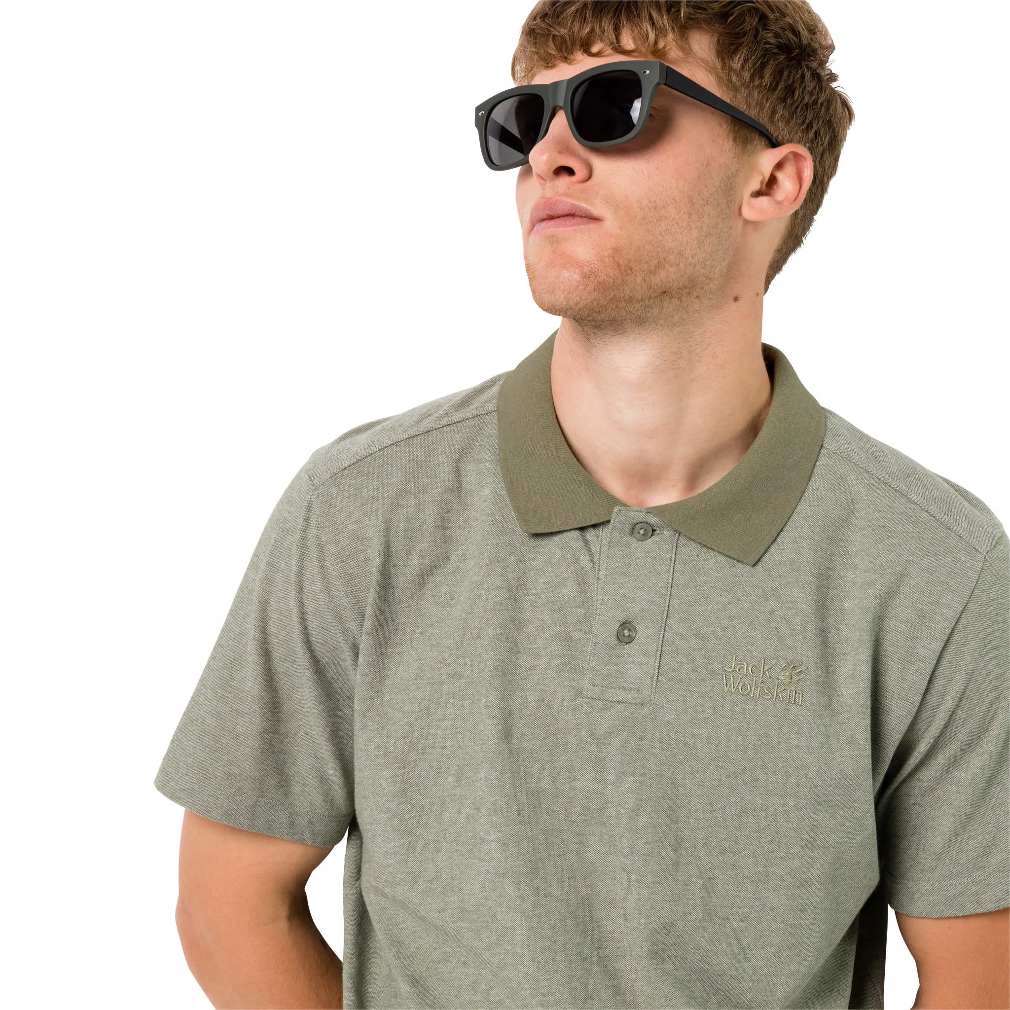 Jack Wolfskin Men&#x27;s Pique Polo Khaki | Buy Jack Wolfskin Men&#x27;s Pique Polo Khaki here | Outnorth