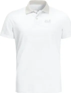 Jack Wolfskin Men&#x27;s Pique Polo White Rush | Buy Jack Wolfskin Men&#x27;s Pique Polo White Rush here | Outnorth
