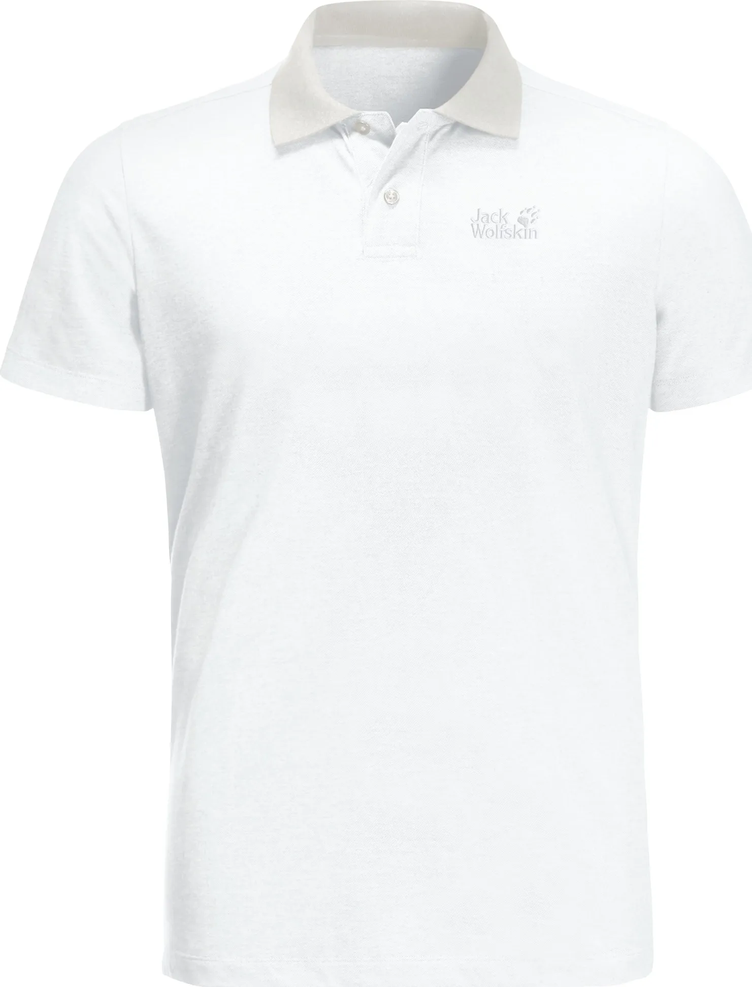 Jack Wolfskin Men&#x27;s Pique Polo White Rush | Buy Jack Wolfskin Men&#x27;s Pique Polo White Rush here | Outnorth