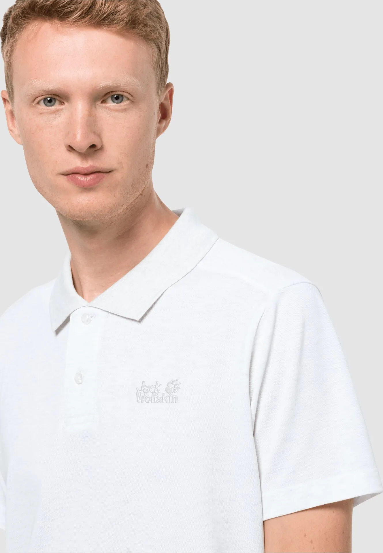 Jack Wolfskin Men&#x27;s Pique Polo White Rush | Buy Jack Wolfskin Men&#x27;s Pique Polo White Rush here | Outnorth