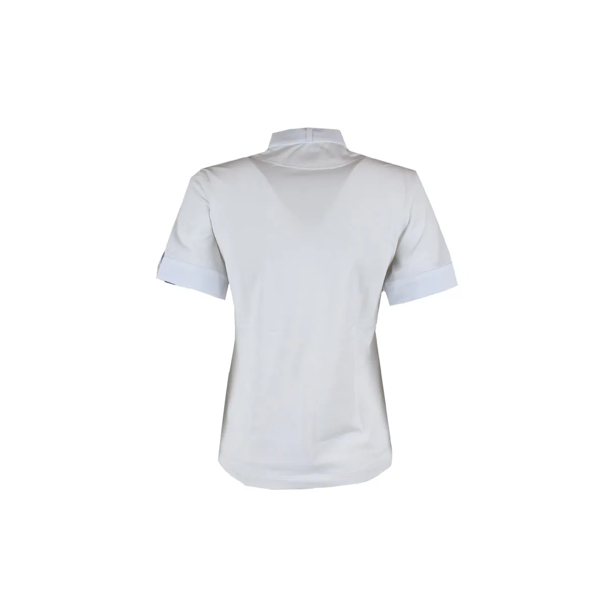 LADIES SHOW/COMPETITION POLO SHIRT STAND UP COLLAR, SHORT SLEEVES MOD TOKIO White pale blue