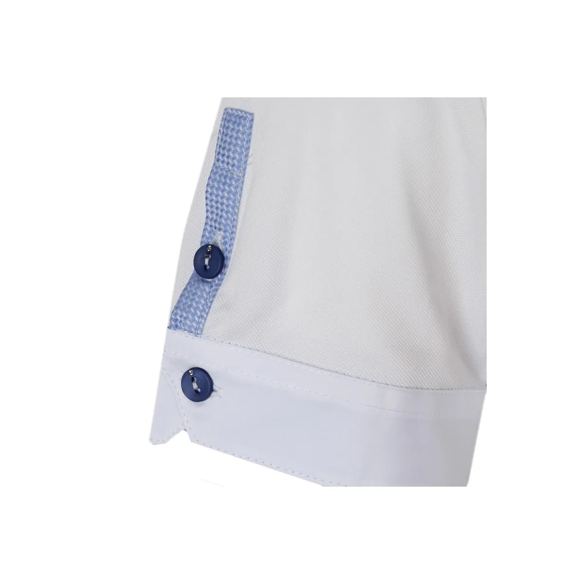 LADIES SHOW/COMPETITION POLO SHIRT STAND UP COLLAR, SHORT SLEEVES MOD TOKIO White pale blue
