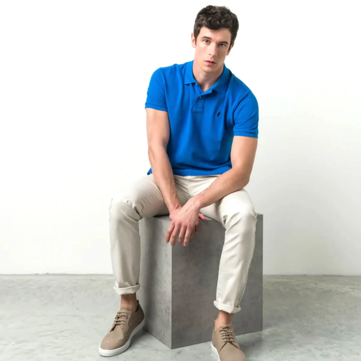 MCS polo uomo colore azzurro