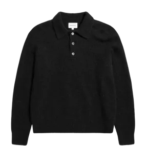 Norse Projects Rasmus Brushed Polo - Black