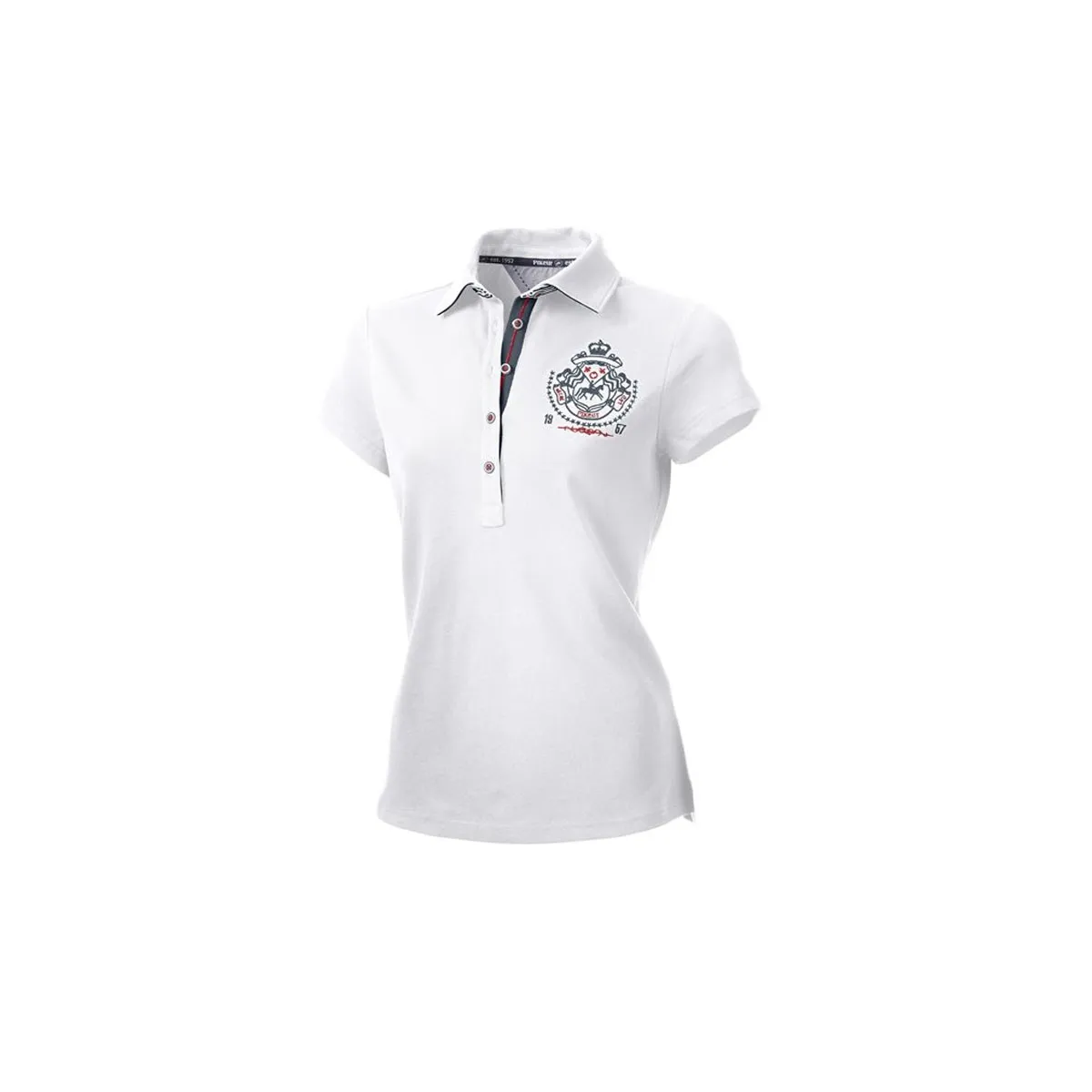 POLO DONNA MEZZA MANICA DEBORA PIKEUR WHITE