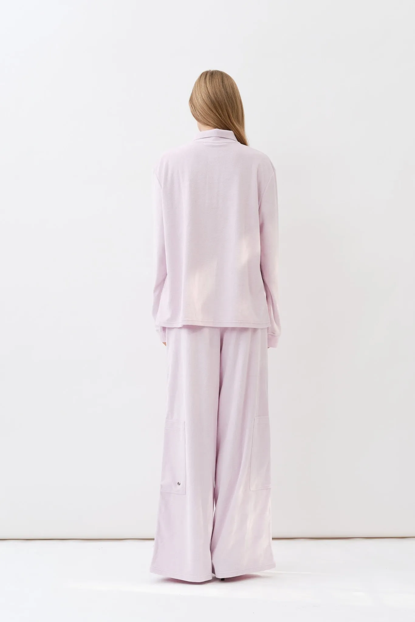 Terrycloth Polo Shirt — Strawberry Milk