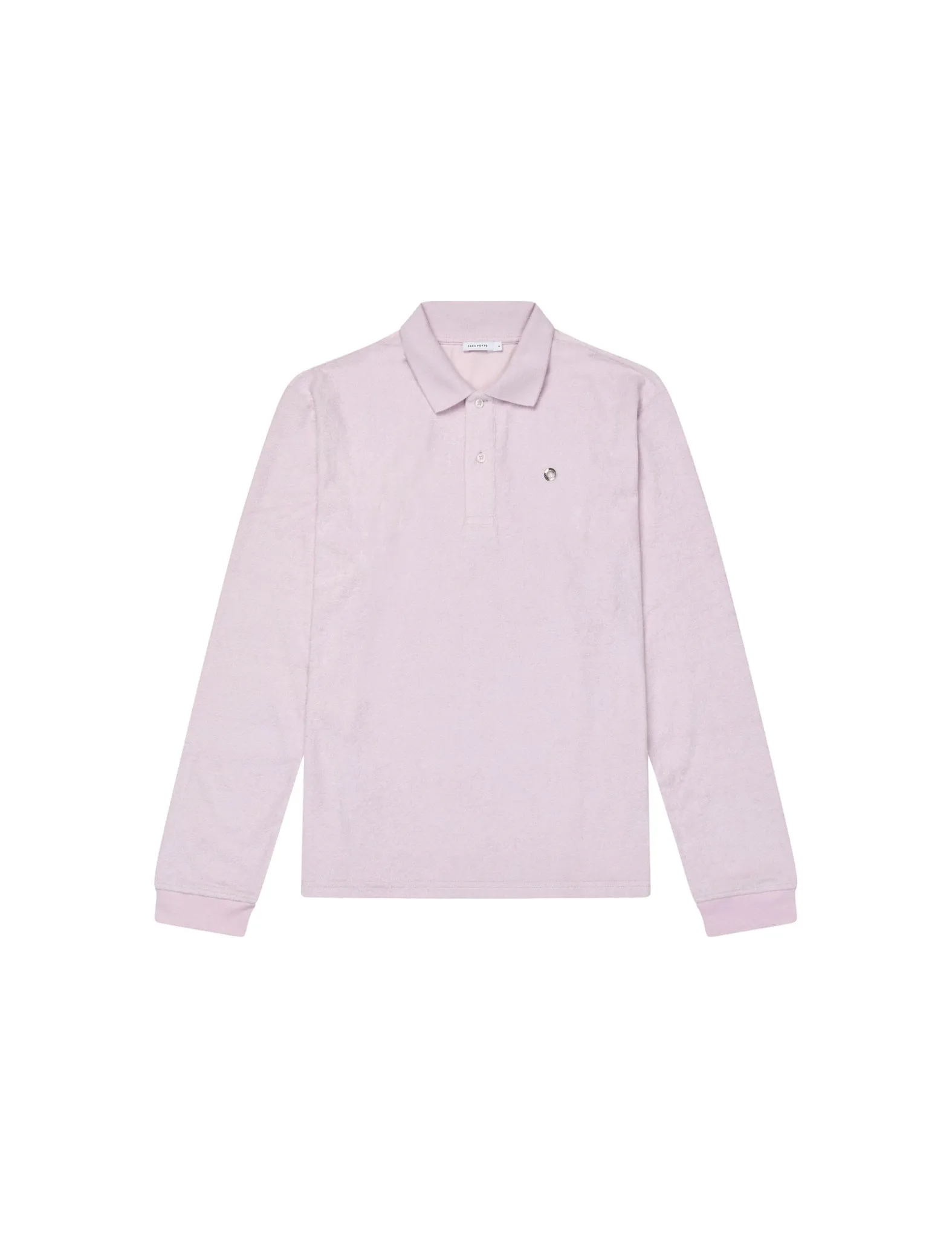 Terrycloth Polo Shirt — Strawberry Milk