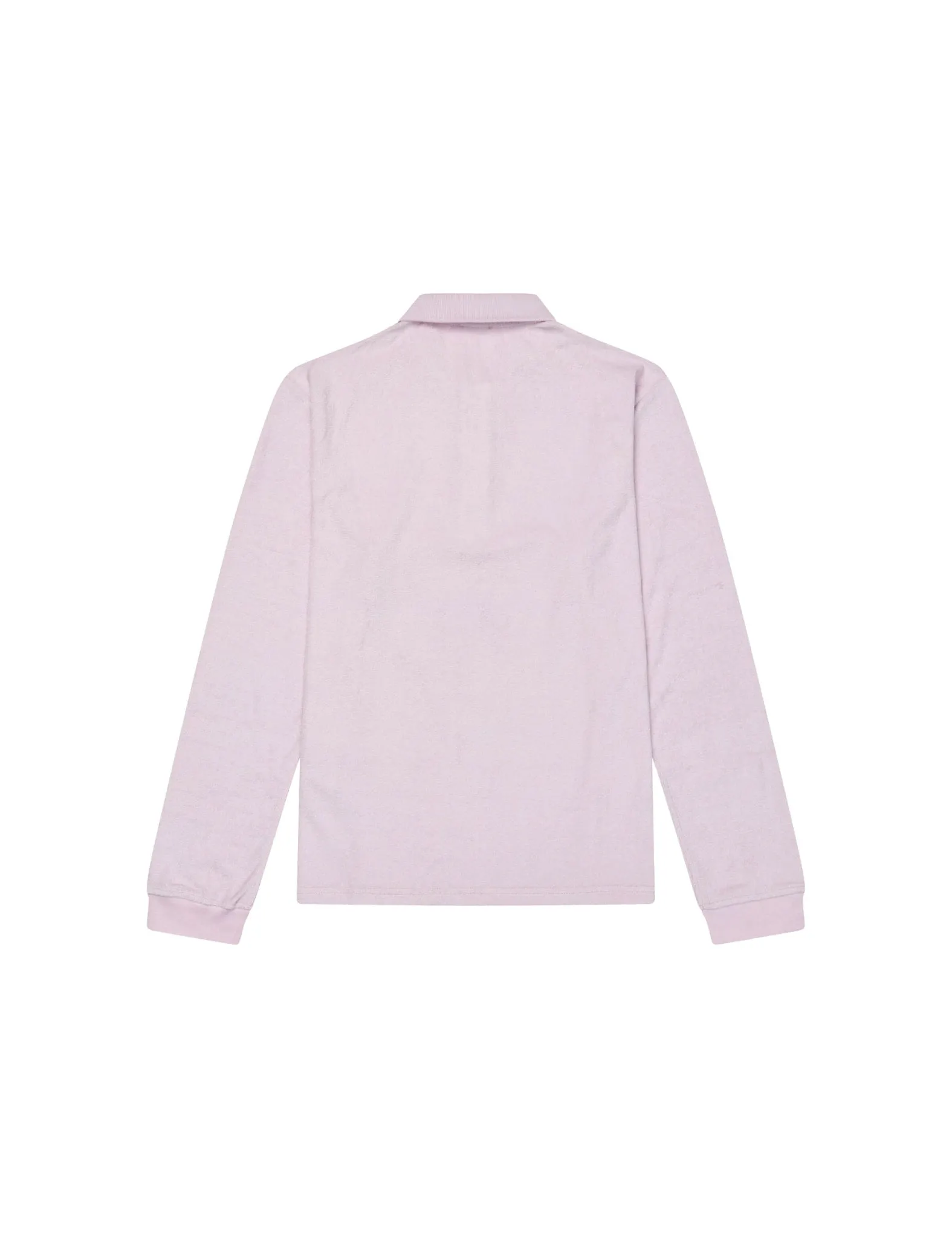Terrycloth Polo Shirt — Strawberry Milk