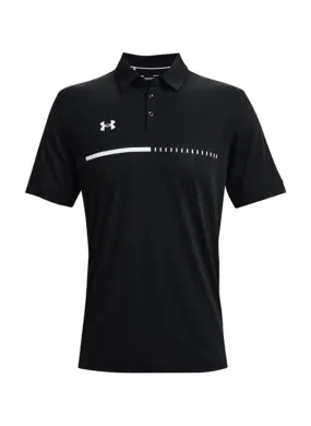 Under Armour Black / White Men&#x27;s Title Polo 1370359